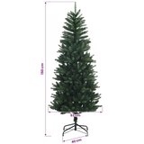  Umjetno božićno drvce s kuglicama 150 cm 150 LED lampica - 150 cm s LED-ima i crvenim lopticama Zelena | shoptok.hr