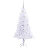 vidaXL Umjetno božićno drvce s stalakom Bijelo 150 cm PVC i čelik | shoptok.hr