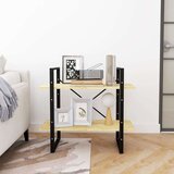 vidaXL ormarić za knjige s 2 razine 80 x 30 x 70 cm masivna borovina | shoptok.hr