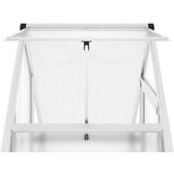  Staklenik s okvirom srebrni 169 x 58 x 195 cm aluminijski | shoptok.hr