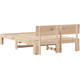  Krevetna konstrukcija Prirodna 120 x 200 cm Čvrsto borovo drvo | shoptok.hr