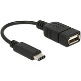 Delock 65579 USB kabel Type-C 2.0 vtični-USB 2.0 A, 15 cm, črn | Shoptok.si