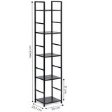 Modern Home LOFT metalne police za knjige, 5 razina | shoptok.hr
