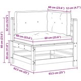  Vrtni kotni kavč Masivna borovina Voskan Rjava, (5000269741) | Shoptok.si