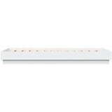  Okvir za krevet s LED svjetlima bijeli 100 x 200 cm | Eponuda.com