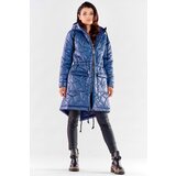 Awama Woman's Coat A538 Navy Blue Cijene