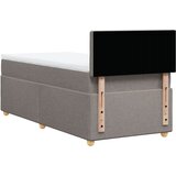 Krevet s oprugama i madracem smeđesivi 90x200 cm od tkanine | shoptok.hr