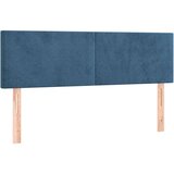  S oprugama i madracem tamnoplavi 140x190 cm baršunasti | shoptok.hr
