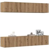  Komplet 4 kosov stenske TV omarice Artisan Oak Engineered Wood Cene