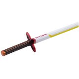 Katana Sword Anime kemijska olovka s metalnom crnom tintom, zamjenjivim punjenjem, bijelo-žuta | shoptok.hr