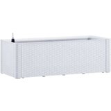  Povišena vrtna gredica sa samozalijevanjem bijela 100x43x33 cm | shoptok.hr
