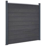  Set panela za ogradu sivi 699x186 cm WPC | shoptok.hr