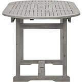 vidaXL Vrtni blagovaonski stol (120-170) x 80 x 75 cm od drva bagrema | shoptok.hr