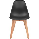 Furnova Jedilni stoli 6 kosov črna plastika, (21929396) | Shoptok.si