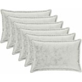  Presvlaka za jastuk 6 pcs HOUTEN Svjetlosiva 50 x 80 cm Flanel Cijene