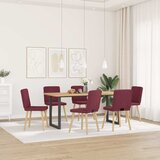 Furnova Jedilni stoli 6 kosov vinsko rdeče blago, (21950517) | Shoptok.si
