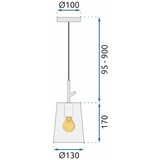 Toolight Lampa APP1036-1CP | shoptok.hr
