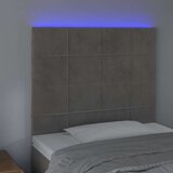  Uzglavlje svjetlosivo 90x5x118/128 cm baršunasto | shoptok.hr