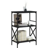  Regal za knjige s 3 razine crni 59x35x90,5 cm konstruirano drvo | shoptok.hr