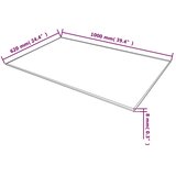 Stolna Ploča od Kaljenog Stakla Pravokutna 1000x620 mm | shoptok.hr