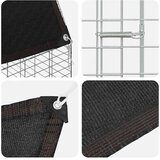  Kavez za zečeve Srebrno 300 x 100 x 210 cm Cinkani čelik | shoptok.hr