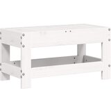Maison Chic Vrtni stolček - Vrtni stoli za noge bel 62x30x32 cm trdna tikovina JS883, (21877859) Cene