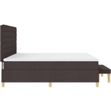 Box Vzmetnica z vzmetnico in klopjo temno rjava 200x200 cm Tkanina, (22083288) | Shoptok.si