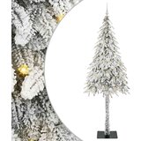 vidaXL Božićno drvce s 300 LED svjetlima Bijelo 210 cm PE i čelik | shoptok.hr