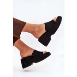 Boto Eco Suede Women's Slippers On Platform And Wedge Black Afisal | Shoptok.si
