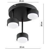 Brilagi LED RGB prigušiva plafonski luster MONO 3xGX53/14W/230V Wi-Fi Tuya crna | Eponuda.com