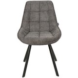 CARRYHOME stol, kovina, tekstil antracit, črna | Shoptok.si