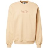 Smiles Majica 'Rayan' bež / svetlo rjava | Shoptok.si