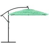  Vrtni suncobran s drvenim stupom zeleni 269x269x235 cm | shoptok.hr