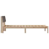  Kovinska posteljna konstrukcija Rjava in taupe 75 x 190 cm, (5000084183) | Shoptok.si