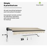 Blumfeldt CloudShade Senčnik, Pametno upravljanje, UV zaščita, Montaža na steno | Shoptok.si