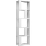 Furnova Knjižna omara/paravan visok sijaj bela 45x24x159 cm, (21932657) | Shoptok.si