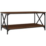  Stolić za kavu smeđi 100x50x45 cm konstruirano drvo i željezo | shoptok.hr