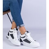 Gemre White women's sports sneakers with hidden wedge Violinso | Shoptok.si