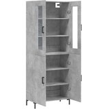  Visoka komoda siva betona 69,5x34x180 cm od konstruiranog drva Slike