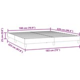  Krevet s oprugama bez madracem svjetlosivi 180x220cm baršunasti | shoptok.hr