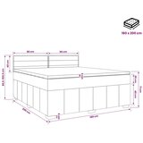  Boxspring krevet s madracem Svjetlosiva 180 x 200 cm Tkanina - Svjetlosiva 180 x 200 cm Dizajn linija | shoptok.hr