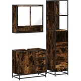  3-dijelni set kupaonskog namještaja boja hrasta drveni | shoptok.hr