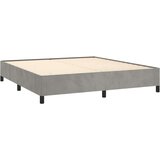  Posteljni okvir svetlo siv 160x200 cm žamet, (20724174) | Shoptok.si