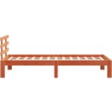 vidaXL Okvir kreveta s uzglavljem voštano smeđi 100x200 cm od borovine | shoptok.hr