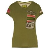 Aeronautica Militare Majice s kratkimi rokavi TS2060DJ51007255 Zelena Cene