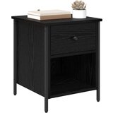 vidaXL Nočna omarica Črni hrast 40 x 42 x 50 cm Konstruiran les | Shoptok.si