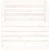 vidaXL Komposter bijeli 80 x 80 x 78 cm od masivne borovine | shoptok.hr