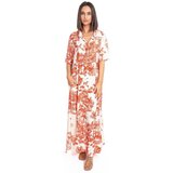Isla Bonita By Sigris Dolge obleke Dolga Midi Obleka Oranžna | Shoptok.si