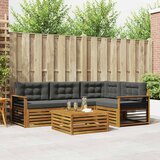  Set vanjskih sofa 5 kom. Prirodna i antracit | shoptok.hr