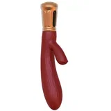 Mina Rabbit Vibrator Gold & Wine Red